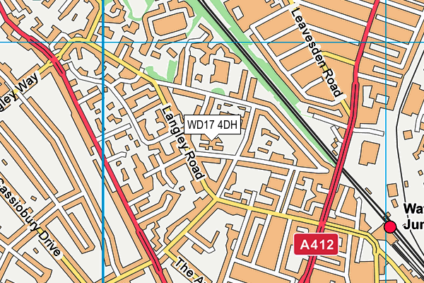 WD17 4DH map - OS VectorMap District (Ordnance Survey) WD17 4DH map - OS VectorMap District (Ordnance Survey)