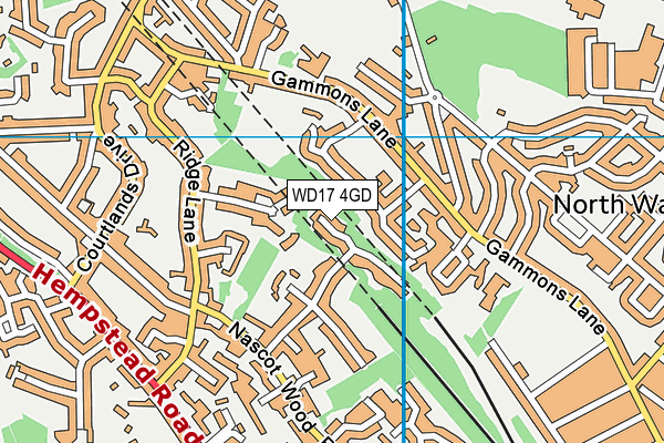 WD17 4GD map - OS VectorMap District (Ordnance Survey) WD17 4GD map - OS VectorMap District (Ordnance Survey)