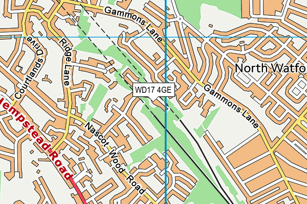 WD17 4GE map - OS VectorMap District (Ordnance Survey) WD17 4GE map - OS VectorMap District (Ordnance Survey)