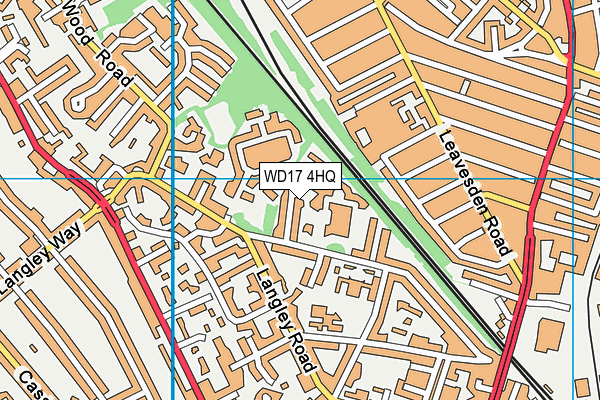 WD17 4HQ map - OS VectorMap District (Ordnance Survey) WD17 4HQ map - OS VectorMap District (Ordnance Survey)