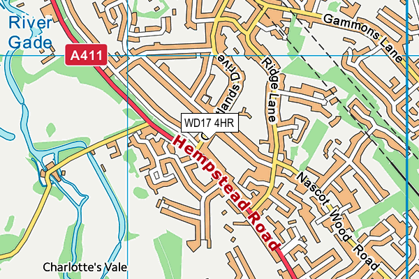 WD17 4HR map - OS VectorMap District (Ordnance Survey) WD17 4HR map - OS VectorMap District (Ordnance Survey)