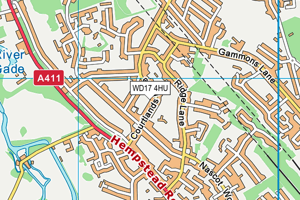 WD17 4HU map - OS VectorMap District (Ordnance Survey) WD17 4HU map - OS VectorMap District (Ordnance Survey)