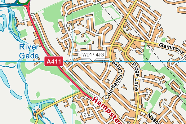 WD17 4JG map - OS VectorMap District (Ordnance Survey) WD17 4JG map - OS VectorMap District (Ordnance Survey)