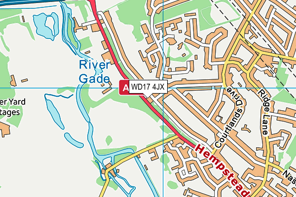 WD17 4JX map - OS VectorMap District (Ordnance Survey) WD17 4JX map - OS VectorMap District (Ordnance Survey)