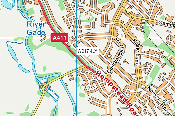 WD17 4LY map - OS VectorMap District (Ordnance Survey) WD17 4LY map - OS VectorMap District (Ordnance Survey)