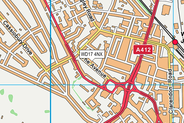 WD17 4NX map - OS VectorMap District (Ordnance Survey) WD17 4NX map - OS VectorMap District (Ordnance Survey)