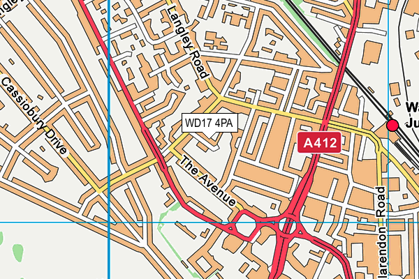 WD17 4PA map - OS VectorMap District (Ordnance Survey) WD17 4PA map - OS VectorMap District (Ordnance Survey)