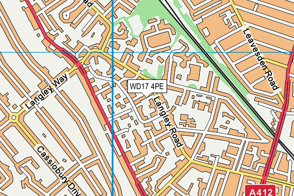 WD17 4PE map - OS VectorMap District (Ordnance Survey) WD17 4PE map - OS VectorMap District (Ordnance Survey)