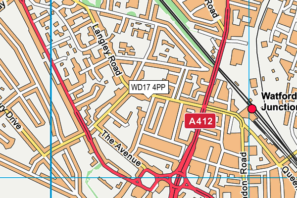 WD17 4PP map - OS VectorMap District (Ordnance Survey) WD17 4PP map - OS VectorMap District (Ordnance Survey)