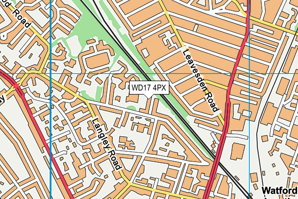 WD17 4PX map - OS VectorMap District (Ordnance Survey) WD17 4PX map - OS VectorMap District (Ordnance Survey)