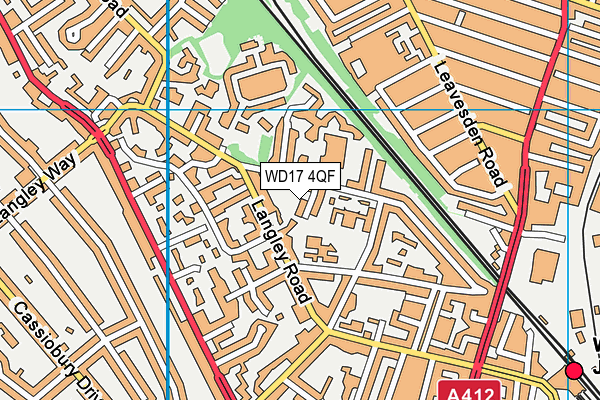 WD17 4QF map - OS VectorMap District (Ordnance Survey) WD17 4QF map - OS VectorMap District (Ordnance Survey)