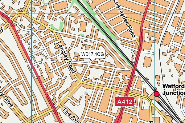 WD17 4QG map - OS VectorMap District (Ordnance Survey) WD17 4QG map - OS VectorMap District (Ordnance Survey)