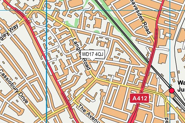 WD17 4QJ map - OS VectorMap District (Ordnance Survey) WD17 4QJ map - OS VectorMap District (Ordnance Survey)