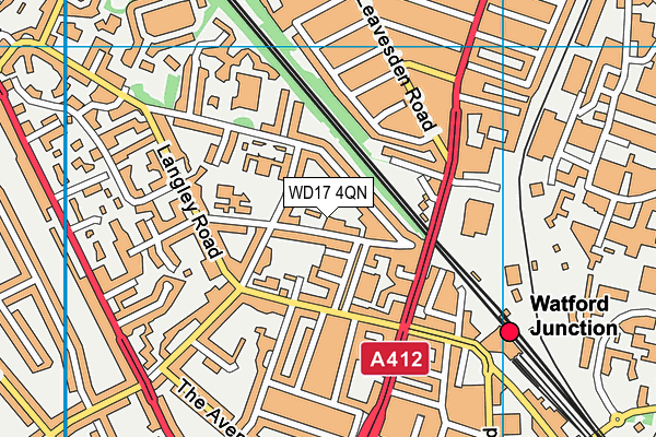 WD17 4QN map - OS VectorMap District (Ordnance Survey) WD17 4QN map - OS VectorMap District (Ordnance Survey)