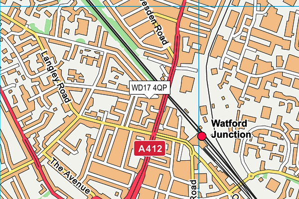 WD17 4QP map - OS VectorMap District (Ordnance Survey) WD17 4QP map - OS VectorMap District (Ordnance Survey)
