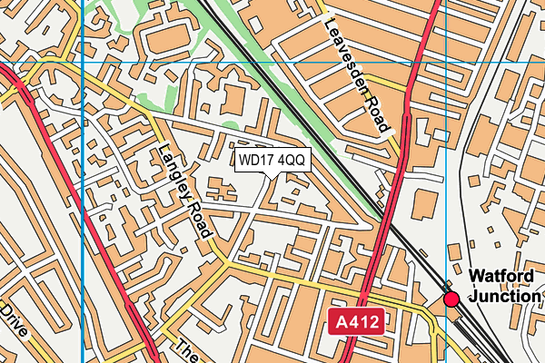 WD17 4QQ map - OS VectorMap District (Ordnance Survey) WD17 4QQ map - OS VectorMap District (Ordnance Survey)