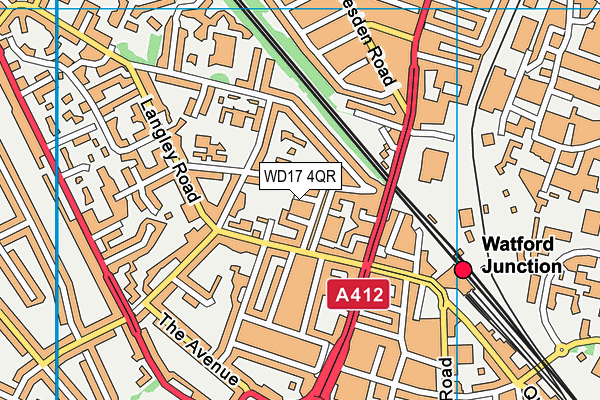 WD17 4QR map - OS VectorMap District (Ordnance Survey) WD17 4QR map - OS VectorMap District (Ordnance Survey)