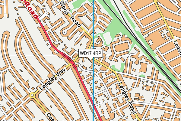 WD17 4RP map - OS VectorMap District (Ordnance Survey) WD17 4RP map - OS VectorMap District (Ordnance Survey)
