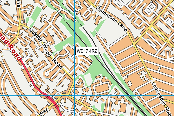 WD17 4RZ map - OS VectorMap District (Ordnance Survey) WD17 4RZ map - OS VectorMap District (Ordnance Survey)