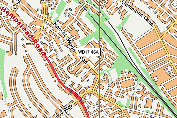 WD17 4SA map - OS VectorMap District (Ordnance Survey) WD17 4SA map - OS VectorMap District (Ordnance Survey)