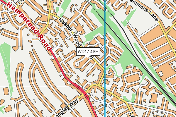WD17 4SE map - OS VectorMap District (Ordnance Survey) WD17 4SE map - OS VectorMap District (Ordnance Survey)