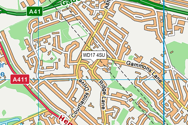 WD17 4SU map - OS VectorMap District (Ordnance Survey) WD17 4SU map - OS VectorMap District (Ordnance Survey)