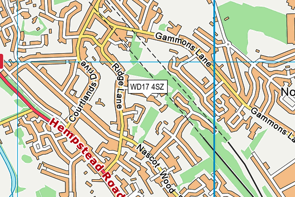 WD17 4SZ map - OS VectorMap District (Ordnance Survey) WD17 4SZ map - OS VectorMap District (Ordnance Survey)