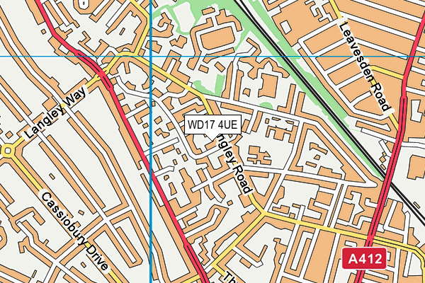 WD17 4UE map - OS VectorMap District (Ordnance Survey) WD17 4UE map - OS VectorMap District (Ordnance Survey)