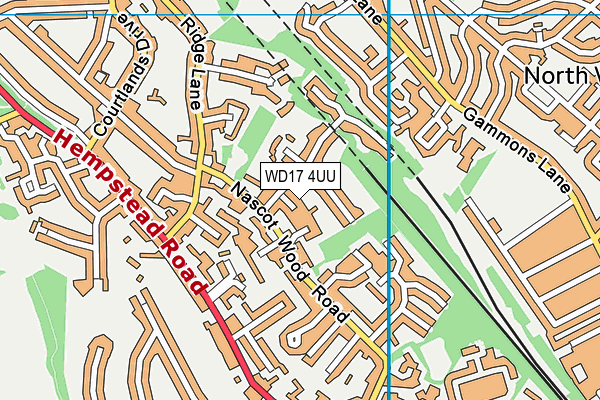 WD17 4UU map - OS VectorMap District (Ordnance Survey) WD17 4UU map - OS VectorMap District (Ordnance Survey)