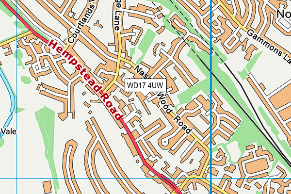 WD17 4UW map - OS VectorMap District (Ordnance Survey) WD17 4UW map - OS VectorMap District (Ordnance Survey)