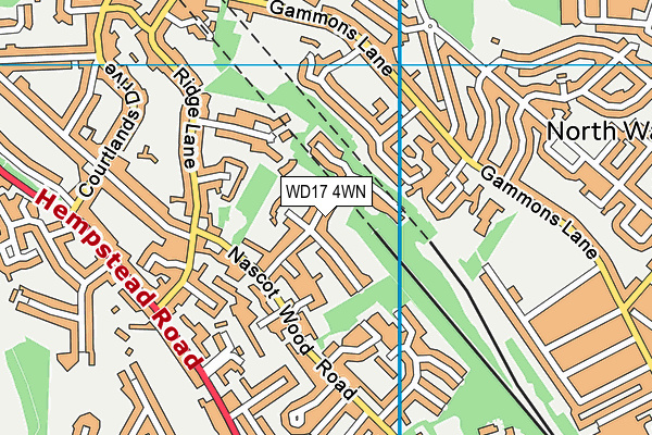 WD17 4WN map - OS VectorMap District (Ordnance Survey) WD17 4WN map - OS VectorMap District (Ordnance Survey)