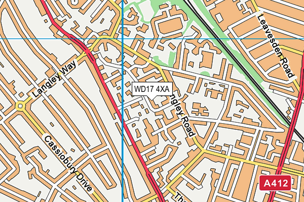 WD17 4XA map - OS VectorMap District (Ordnance Survey) WD17 4XA map - OS VectorMap District (Ordnance Survey)