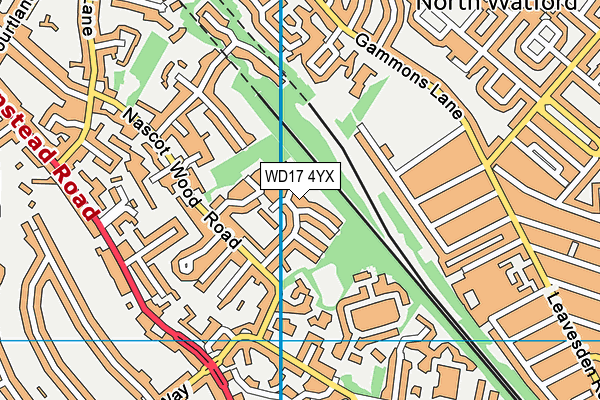 WD17 4YX map - OS VectorMap District (Ordnance Survey) WD17 4YX map - OS VectorMap District (Ordnance Survey)