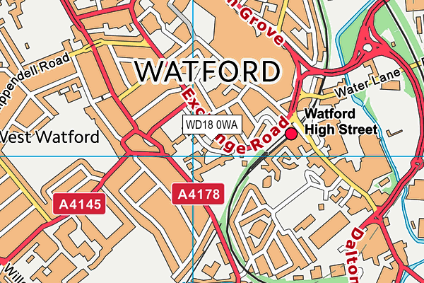 WD18 0WA map - OS VectorMap District (Ordnance Survey) WD18 0WA map - OS VectorMap District (Ordnance Survey)