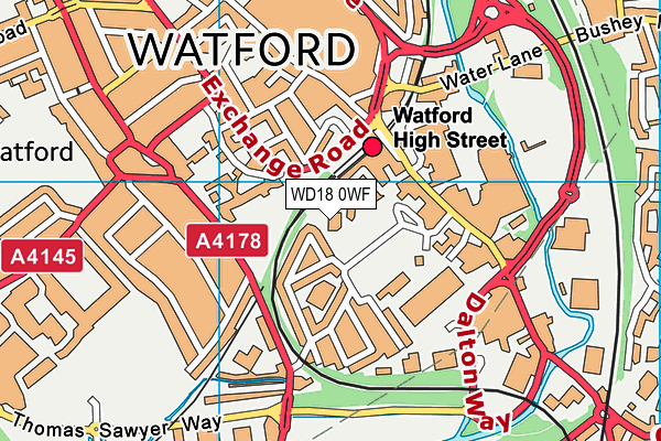 WD18 0WF map - OS VectorMap District (Ordnance Survey) WD18 0WF map - OS VectorMap District (Ordnance Survey)