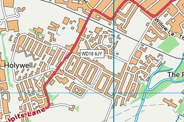 WD18 6JY map - OS VectorMap District (Ordnance Survey) WD18 6JY map - OS VectorMap District (Ordnance Survey)