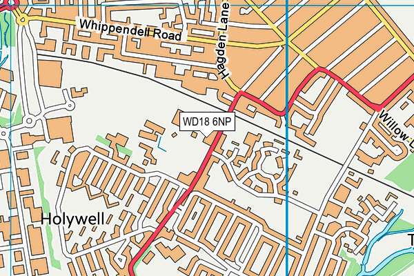 WD18 6NP map - OS VectorMap District (Ordnance Survey) WD18 6NP map - OS VectorMap District (Ordnance Survey)