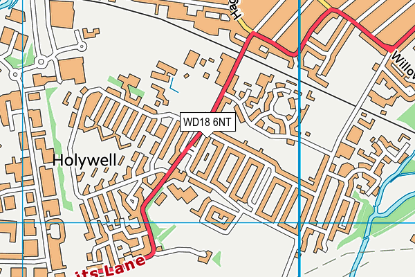 WD18 6NT map - OS VectorMap District (Ordnance Survey) WD18 6NT map - OS VectorMap District (Ordnance Survey)
