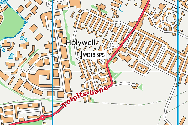 WD18 6PS map - OS VectorMap District (Ordnance Survey) WD18 6PS map - OS VectorMap District (Ordnance Survey)