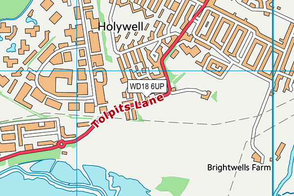 WD18 6UP map - OS VectorMap District (Ordnance Survey) WD18 6UP map - OS VectorMap District (Ordnance Survey)