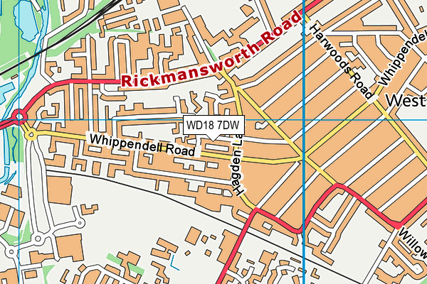 WD18 7DW map - OS VectorMap District (Ordnance Survey) WD18 7DW map - OS VectorMap District (Ordnance Survey)