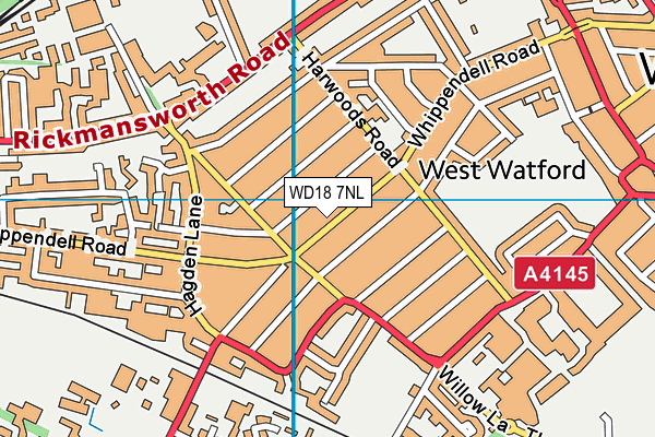 WD18 7NL map - OS VectorMap District (Ordnance Survey) WD18 7NL map - OS VectorMap District (Ordnance Survey)