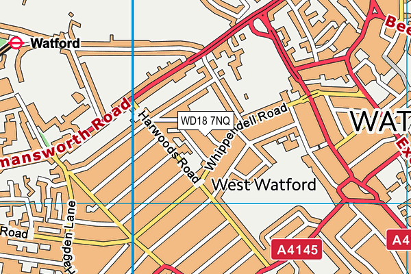 WD18 7NQ map - OS VectorMap District (Ordnance Survey) WD18 7NQ map - OS VectorMap District (Ordnance Survey)