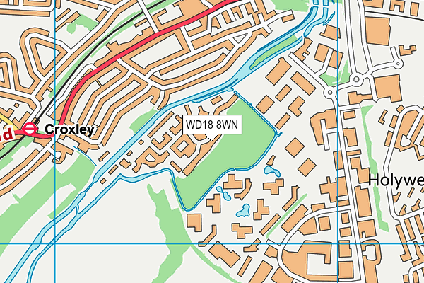 WD18 8WN map - OS VectorMap District (Ordnance Survey) WD18 8WN map - OS VectorMap District (Ordnance Survey)