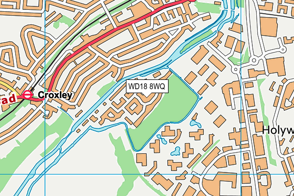 WD18 8WQ map - OS VectorMap District (Ordnance Survey) WD18 8WQ map - OS VectorMap District (Ordnance Survey)