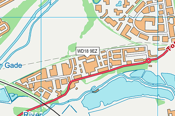 WD18 9EZ map - OS VectorMap District (Ordnance Survey) WD18 9EZ map - OS VectorMap District (Ordnance Survey)