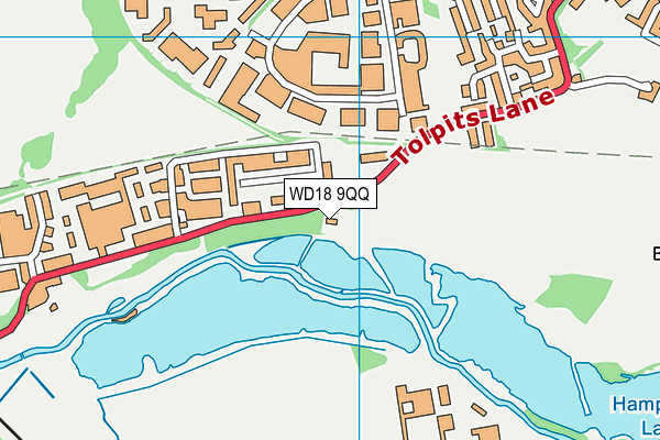 WD18 9QQ map - OS VectorMap District (Ordnance Survey) WD18 9QQ map - OS VectorMap District (Ordnance Survey)