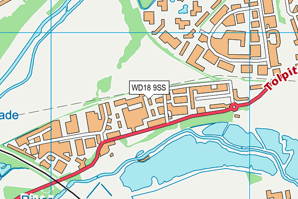 WD18 9SS map - OS VectorMap District (Ordnance Survey) WD18 9SS map - OS VectorMap District (Ordnance Survey)