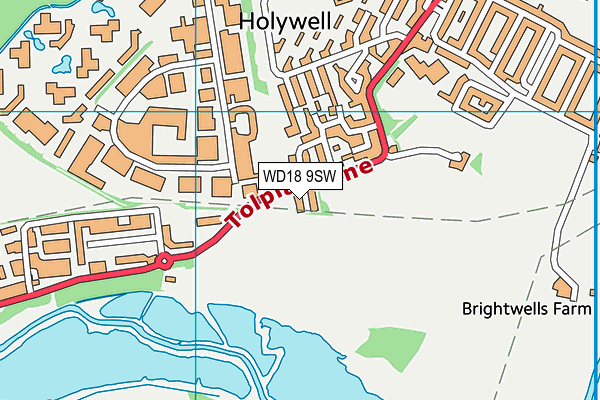 WD18 9SW map - OS VectorMap District (Ordnance Survey) WD18 9SW map - OS VectorMap District (Ordnance Survey)