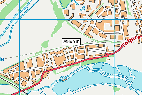 WD18 9UP map - OS VectorMap District (Ordnance Survey) WD18 9UP map - OS VectorMap District (Ordnance Survey)